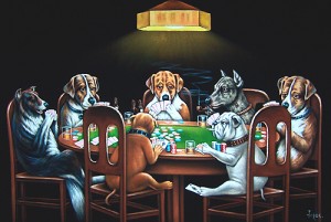 Dogs Playing Risk Online